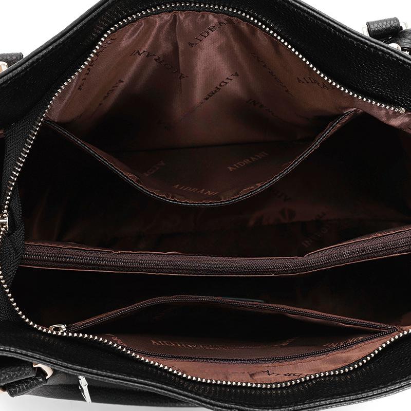 Women's Bag New Style Shoulder Bag Head Layer Cowhide Middle-aged Mother Bag Soft Pitot Bag