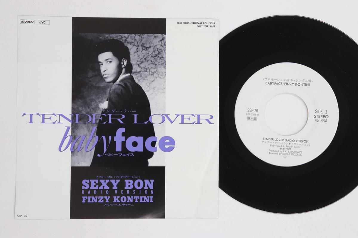 

7inch Record BABYFACE / FINZY KONTINI - Tender Lover / Sexy Bon SEP76 VICTOR 1989 Japan Soul/Funk Used