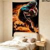 Football Wall Tapestry Aesthetic Wall Hanging Printed Fabric Blanket Decorative Tapestries for Bedroom Living Room Home Decor