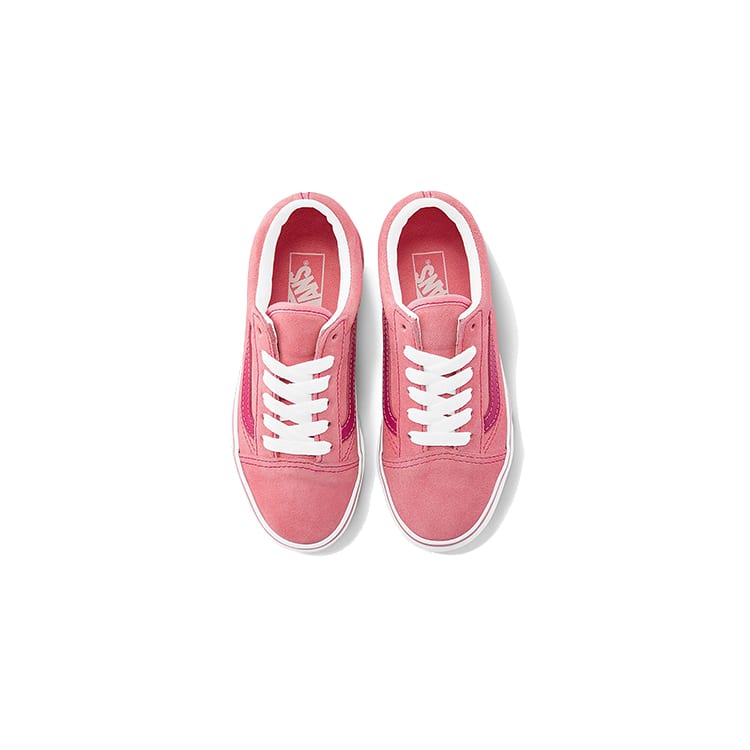 Vans Slip Resistant Abrasion Resistant Low Top Skateboard Shoes Light Pink Children Aged 3 7 Years Old VN0A4BUU2K1