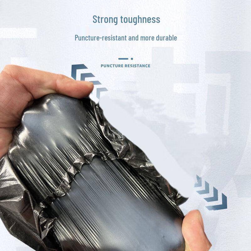 Heavy-Duty Black Disposable Trash Bags