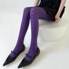 Retro Floral Tights Pantyhose Jacquard Patterned Slimming Tights Bottoming Stockings  Autumn Winter
