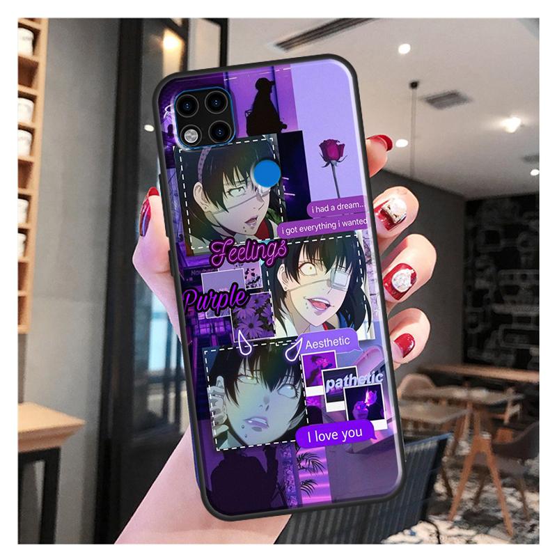 Ikishima Midari Kakegurui Anime Funda für Xiaomi Redmi Hinweis 10S 9S 8T 9 Hinweis 10 Pro Hinweis 11 Pro Redmi 9C 9A 9T Weicher Fall
