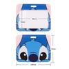 Cute Planet Plushie ID Card Holder with Slide Case & Lanyard for Phone and Access Cards