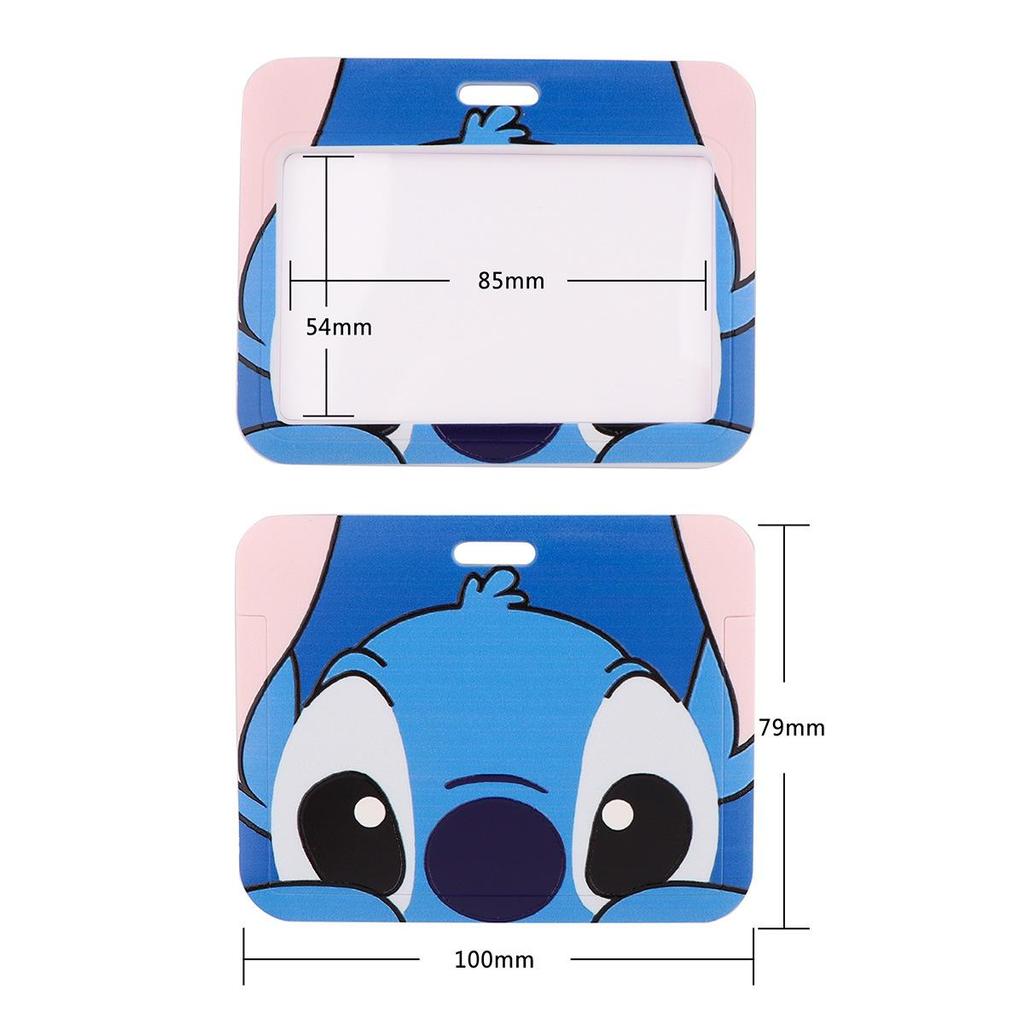 Cute Planet Plushie ID Card Holder with Slide Case & Lanyard for Phone and Access Cards