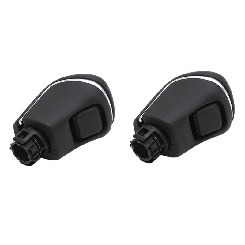 Car Leather Gear Shift Konb Knob 2PCS For Toyota Corolla Camry Levin XV70 V70 Avalon 2018