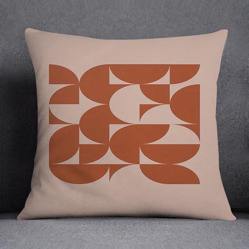 Semicircle Combination Series Pattern Decorative Pillowcase Square Pillowcase Home Office Decoration (45cm*45cm)