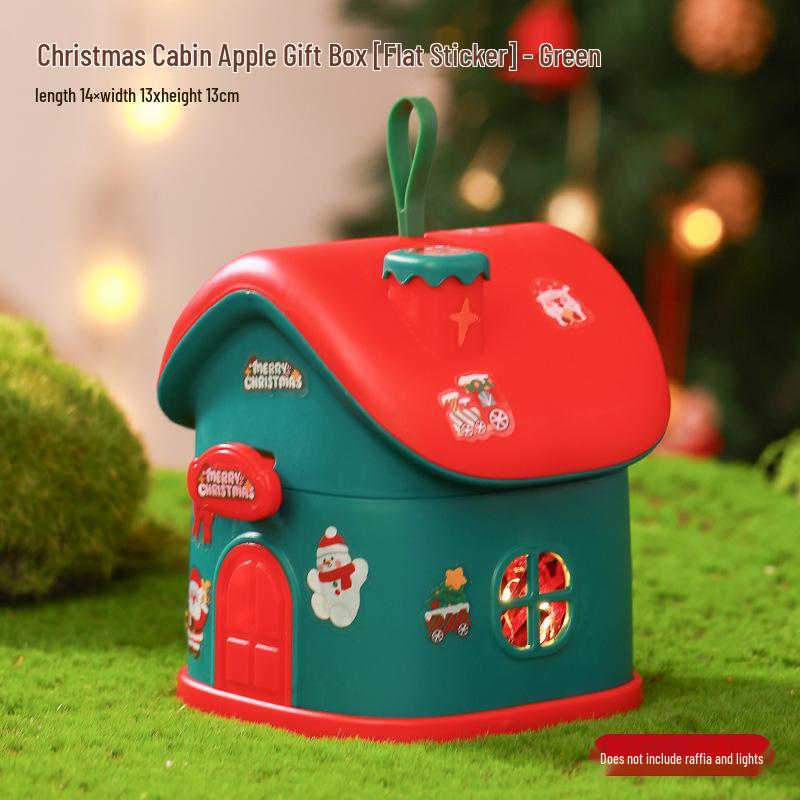 Christmas Eve Apple Gift Box - Creative Little House Candy Packaging for Kids