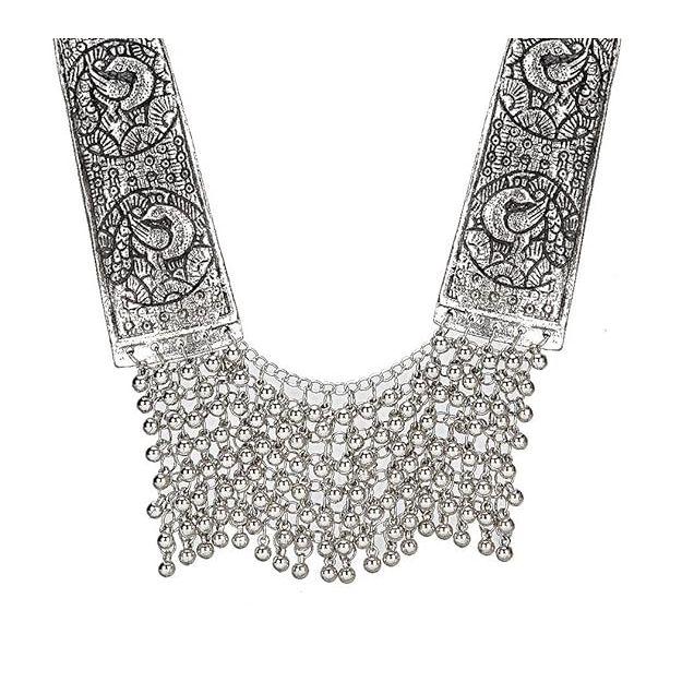 YouBella Jewellery for Women Stylish Afghani Tribal Necklace for Women & Girls