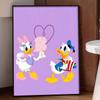 Disney Diamond Art Painting Kit – Donald Daisy Fun Scene Sparkling Craft, Home Wall Decor, Handmade Gift