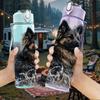 1PC German Shepherd Dog Pet Print 750ml Color Plastic Sports Water Bottle Leakproof Flip Straw Lid Suitable for Sports Office Home Use