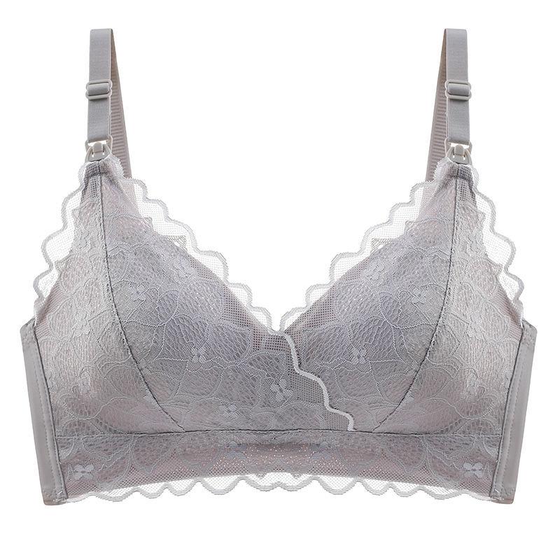 Breast-feeding Underwear Lactation Underwear Gather To Prevent Sagging Maternity Bra Postpartum Feeding Bra  Front Opening