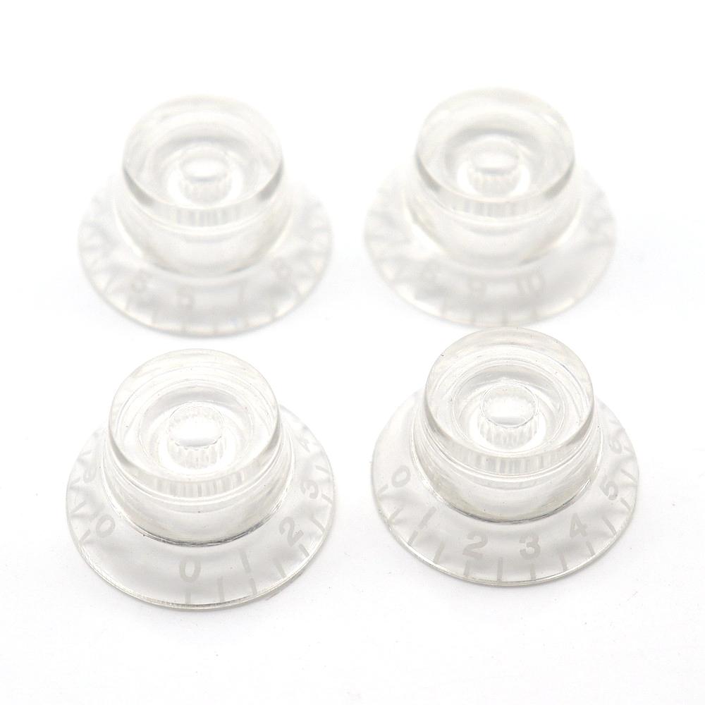 4Pcs Electric Guitar Bass Top Hat Speed Control Volume Knobs Multiple Colors