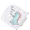 5PCS Burp Cloth Baby Gauze Towels Super Soft Scarf Pure Cotton Square Towels Portable Six Layer Cartoon Infan Washcloth