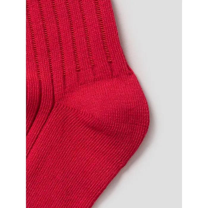 [8 Sekunden] Rot gestreifte Socken Rot (3561KTAMC6)