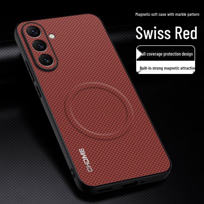 

Samsung A56 Phone Case: Full Coverage, Anti-Drop, Fashionable Magnetic Buckle, Mark Texture Samsung A56