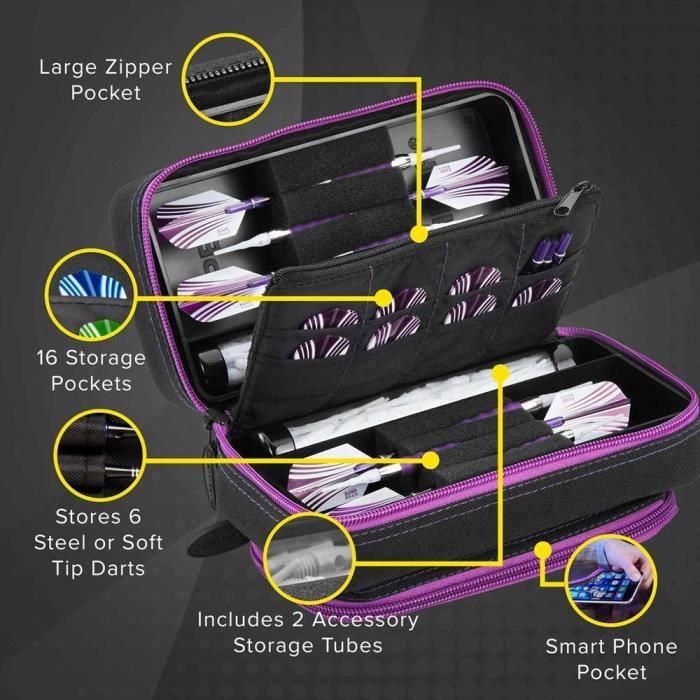 Casemaster Plazma Pro Jeu De Fléchettes Darts Purple 36-0702-06
