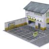 1/64 Scale Car Model Display Case Show with Lights,Easy Assembly,Realistic,Parking Lot Alloy