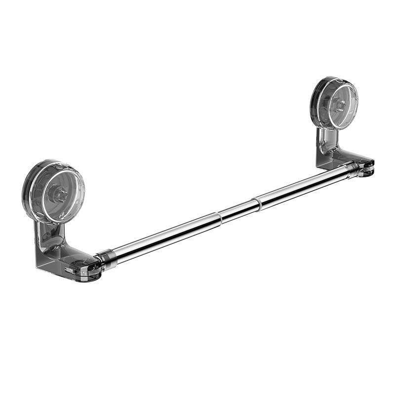 Telescopic No-Drill Suction Cup Towel Rack for Bathroom