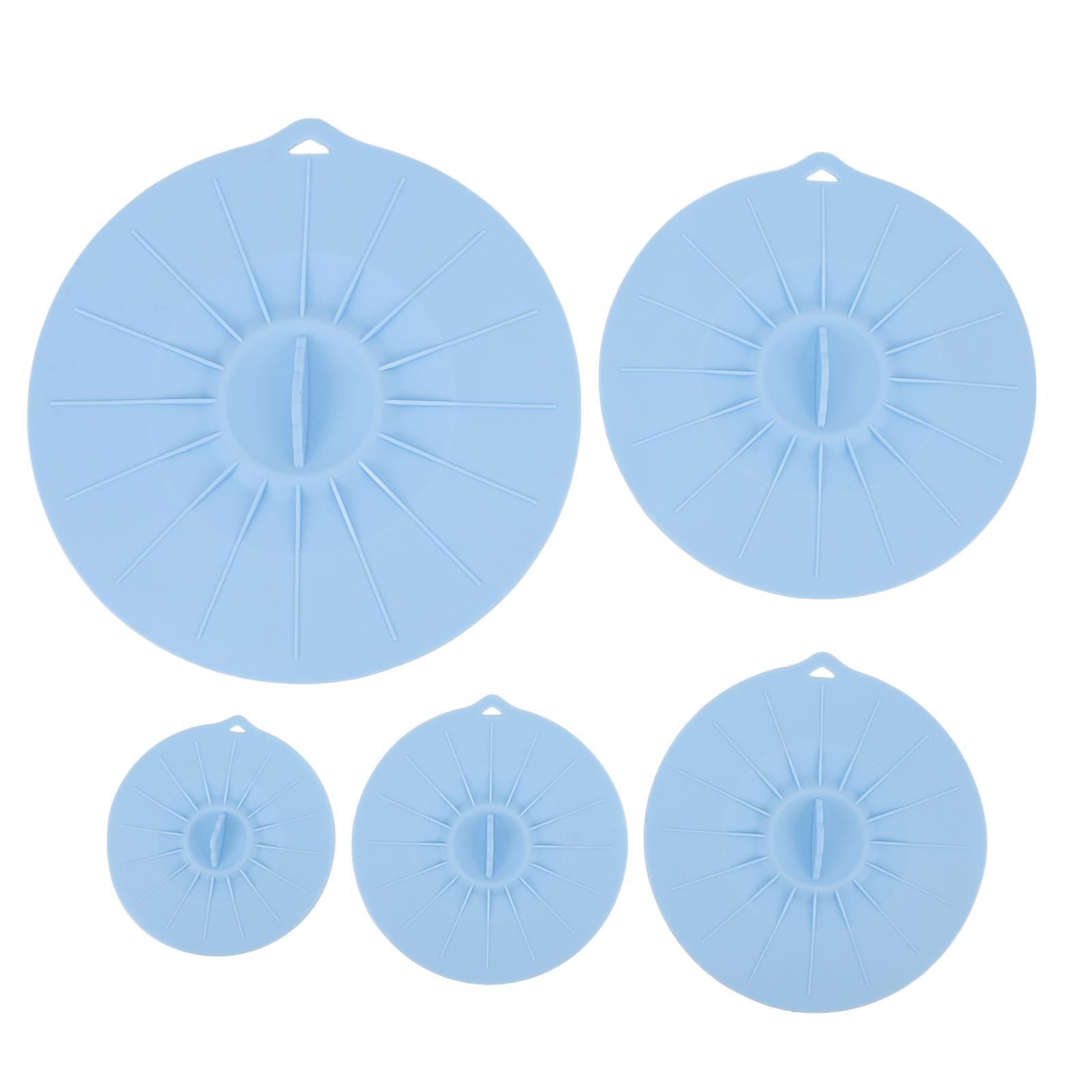 

Силиконовый набор крышек, термостойкий, многоразовый, для микроволновки, крышка от брызг, пищевая присоска для мисок, кастрюль, Pa Blue