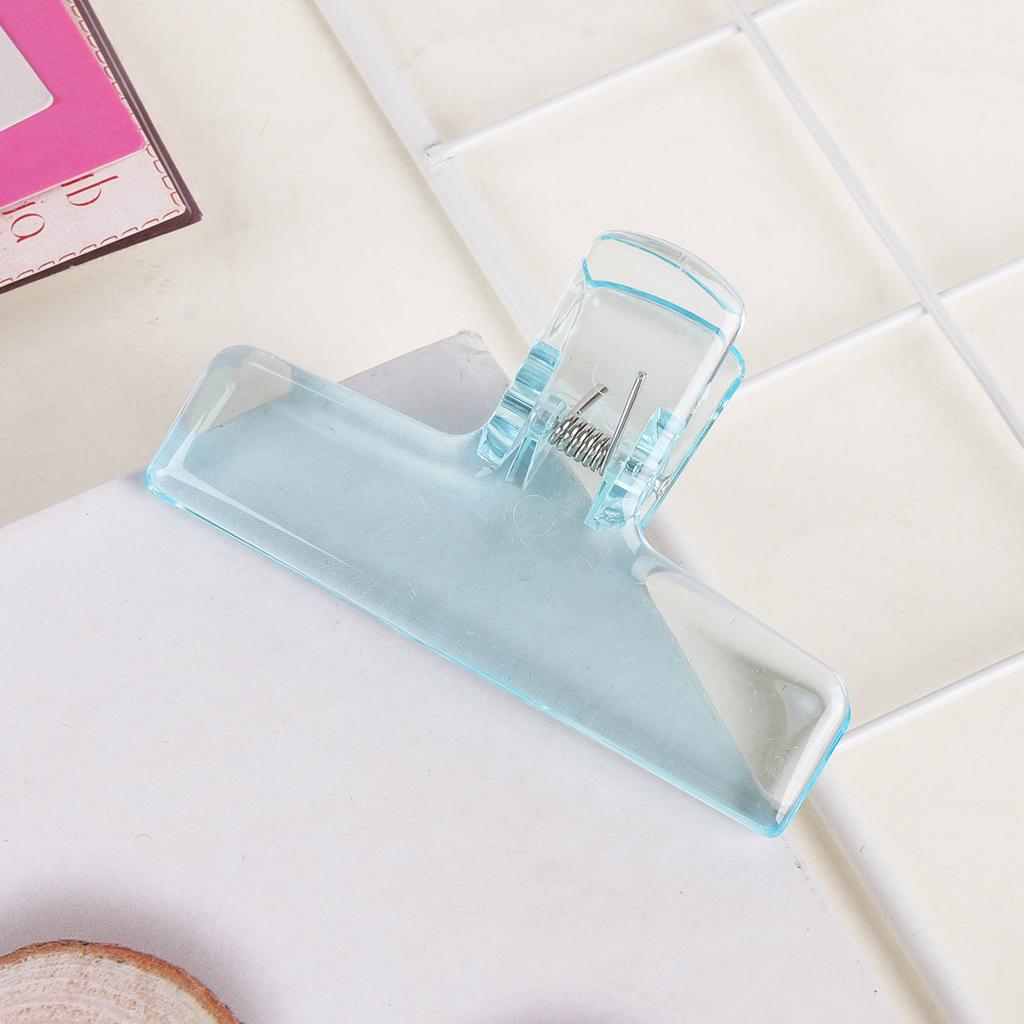 1 Piece Transparent Acryllic Paper Clip Simplicity Fashion Non-sticky Memo Pad Clip Beautiful Snack Seal Clip Student