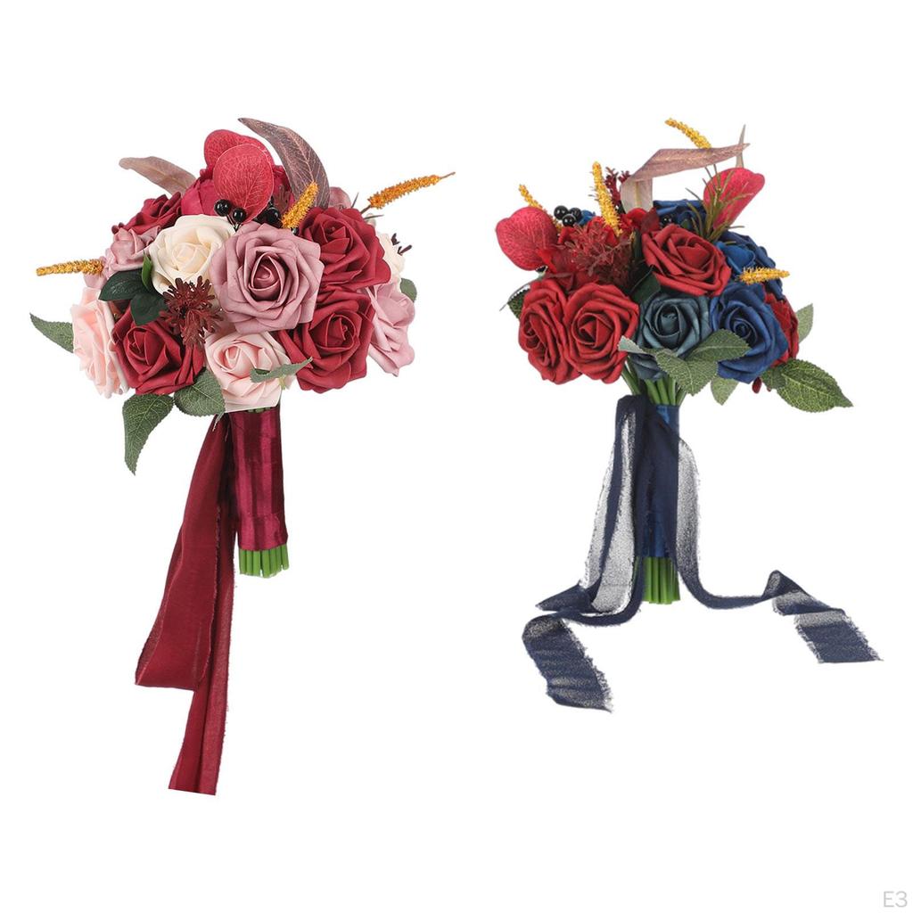 Bukiet Ślubny Sztuczne Kwiaty Sztuczny Kwiat Druhna Rzut na Walentynki