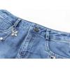 Summer New Slim High Wait Denim Short Skirt Women Washed Korean Fashion Simple Pocket Zipper Straight Shorts