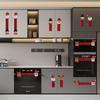 Christmas Kitchen Decorations, Microwave Door Handles, Protective Covers, Door Pull Gloves, Refrigerator Handle Gloves