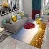 Romantic Love Pattern Carpet Living Room Carpet Bedroom Bathroom Decorative Mat Corridor Door Mat Non-slip Entrance Mat Gifts