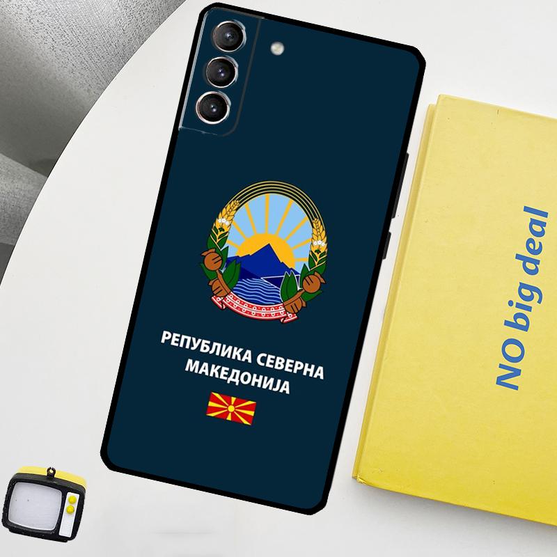 

Macedonia Passport Funda For Samsung Galaxy S22 Ultra S23 FE S9 S10 Note 10 Plus Note 20 Ultra S20 S21 FE Case Galaxy S22 Plus