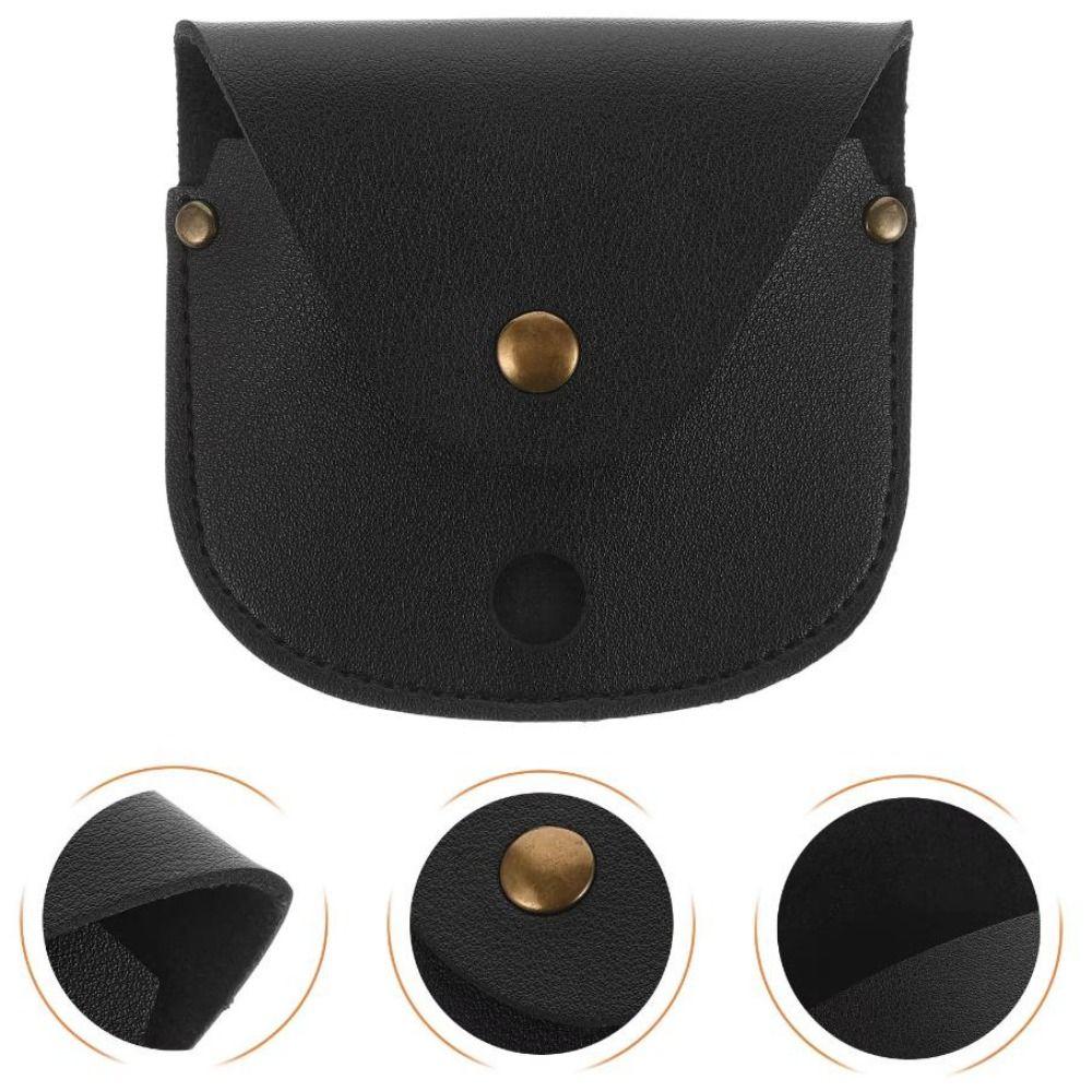 Pu Leather Vintage Compass Leather Case Portable Pouch Holder Container  Outdoor Adventure Camping