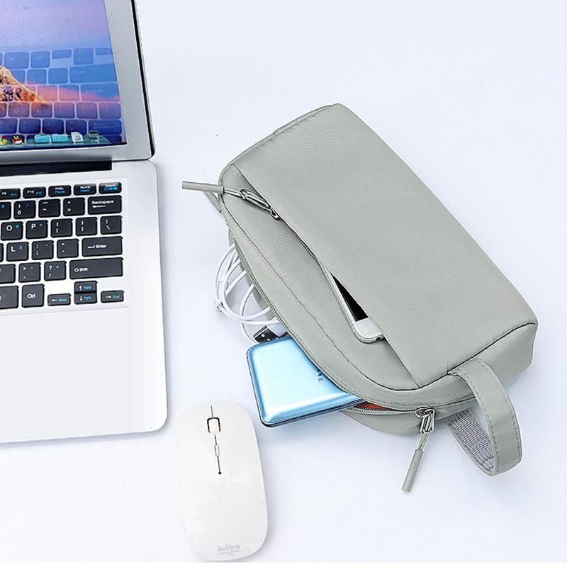 Bolsa de Almacenamiento para Gadgets Electrónicos Portátiles de Viaje, Estuche Organizador de Cables Digitales para Tarjetas de Alimentación, Discos Duros, Cables USB, Bolsa, Embrague, Bolsa Organizadora