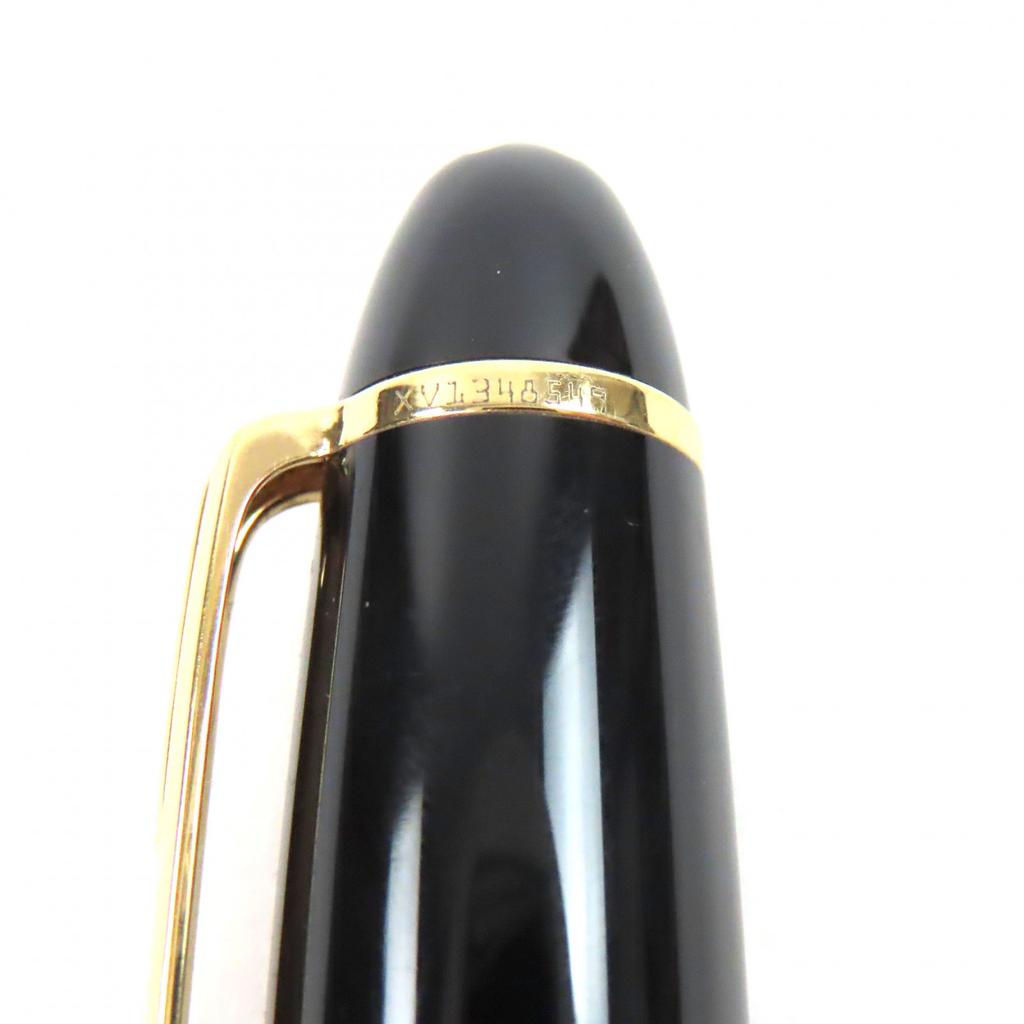 Excellent MONTBLANC fountain pen Meisterstück Cap type black 14K mens Used