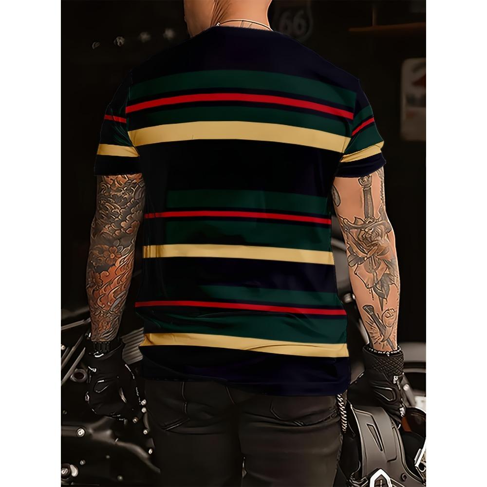 Men's Classic Fashion 3D Cool Digital Printed T-shirt - Casual Sports