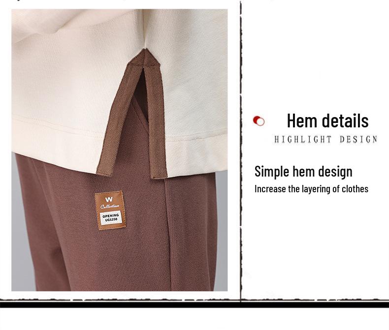 Mom's Casual Hooded Pullover for Women - Loose Fit, Spring/Fall 2024 Trend