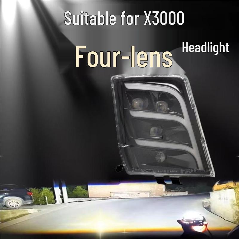 X5000 LED Laser Quad-Lens Headlight for Shaanxi Delong X3000 X3000, Left
