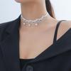 Sweet Style Pearl Accessories Lace Necklace Korean Style Fashion All-match Wedding Necklace