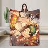 Bakudeku My Hero Academia Anime Blanket Fleece Spring Autumn  Breathable Ultra-Soft Throw Blankets for Bed Bedroom Rug Piece