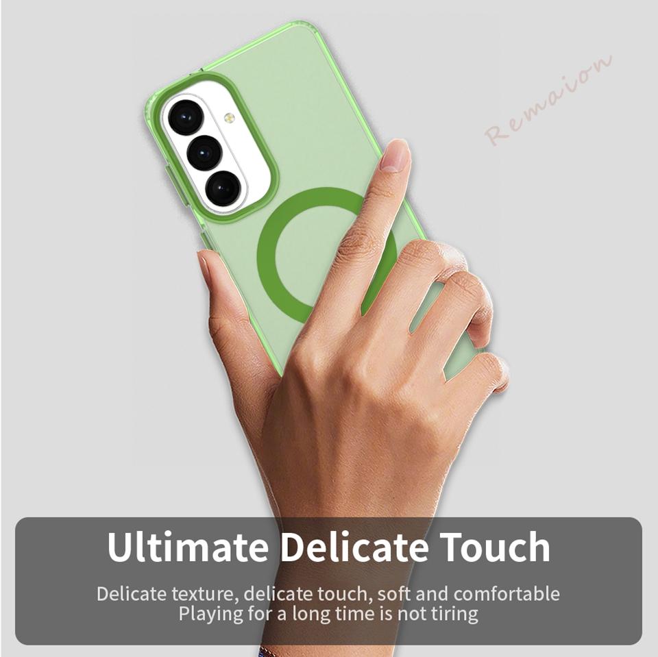 Cute Magnetic Phone Case for Samsung Galaxy S26 S23 S24 S2 FE Ultra A6 A36 A37 A7 A16 A17 A07 Clear Protector Cover
