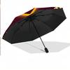 8 Rib Auto Folding Umbrella AS Roma Print Custom Name Text Portable Rain Gear