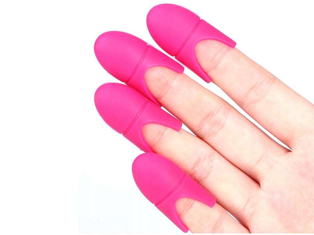 Silicone Clips for Removing Acrylic Gel Hybrids, Reusable, 5 Pcs