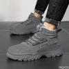 2026 New Autumn Winter Shoes for Men Warm Casual Anti Slip Snow Boots Fashionable Plush High Top Men's Cotton Shoes Botas Hombre