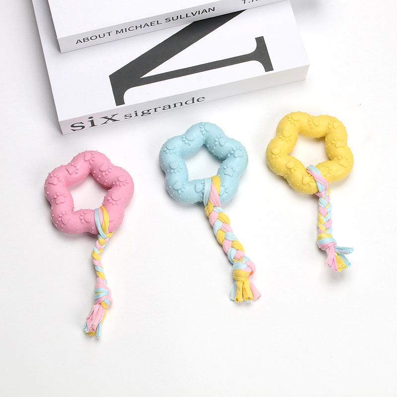 Dog Toys Tooth Grinding Stick Toys Ball Bite Glue Small Dog Puppy Puppy Teddy Pomeranian Pet Supplies Dog
