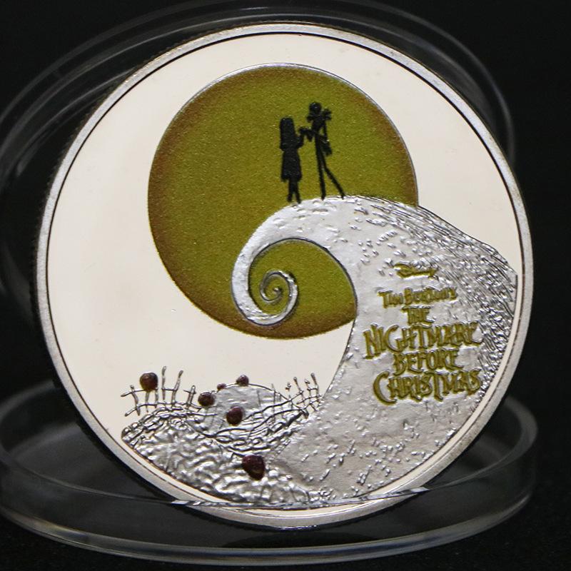 Australian dollar, Halloween, Christmas Eve Horror commemorative coin, Christmas Eve, collectible, colored, Christmas gift, Stocking stuffers