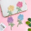 1Pc Garment Accessories Fashion Flower Applique Fabric Sticker Dress Embroidered Sewing DIY Stickers Cheongsam Patch 3D Peony