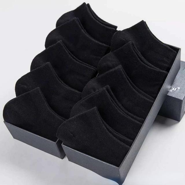 10pairs / Low Black And White Gray Men's Socks Men's Men's Socks Breathable Sports Socks Men's Short Socks Women's Socks EU37-44