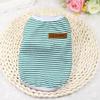 Summer Pet Dog Clothes Cotton Striped Vest T Shirt Dog Clothing for Dogs Puppy Outfit Shirt Small Pet Chihuahua Clothes 25S2