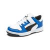 Puma Rebound Layup Lo Comfortable Low Top Kids Basketball Shoes Kids sneaker White Blue Black 370492-06