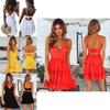 Stylish Women Summer Boho Short Mini Dress For Evening Cocktail And Beach Parties