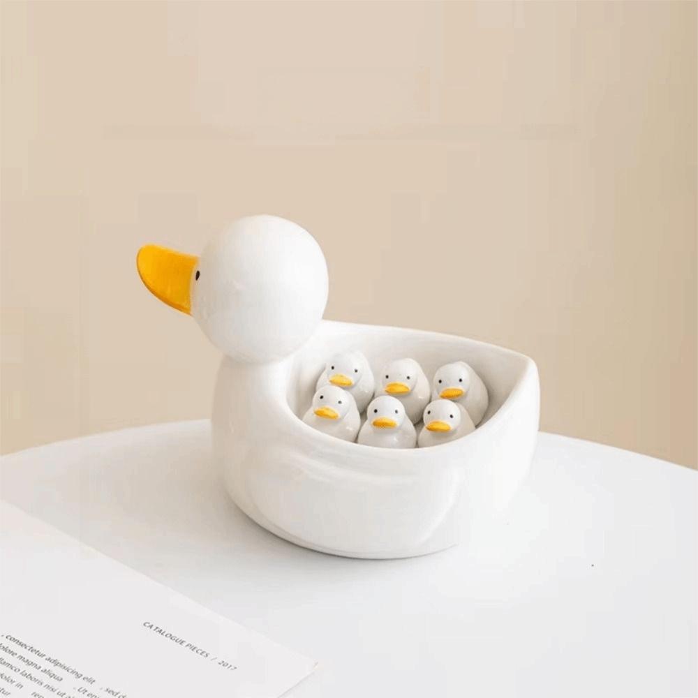 Creative Duck Chopstick Holder Cartoon Chopsticks Rest Writing Brush Pen Holder  Storage Ornaments